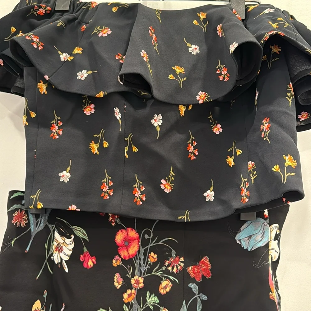 Rebecca Taylor Ruffle Crop Top - Picture 3 of 3